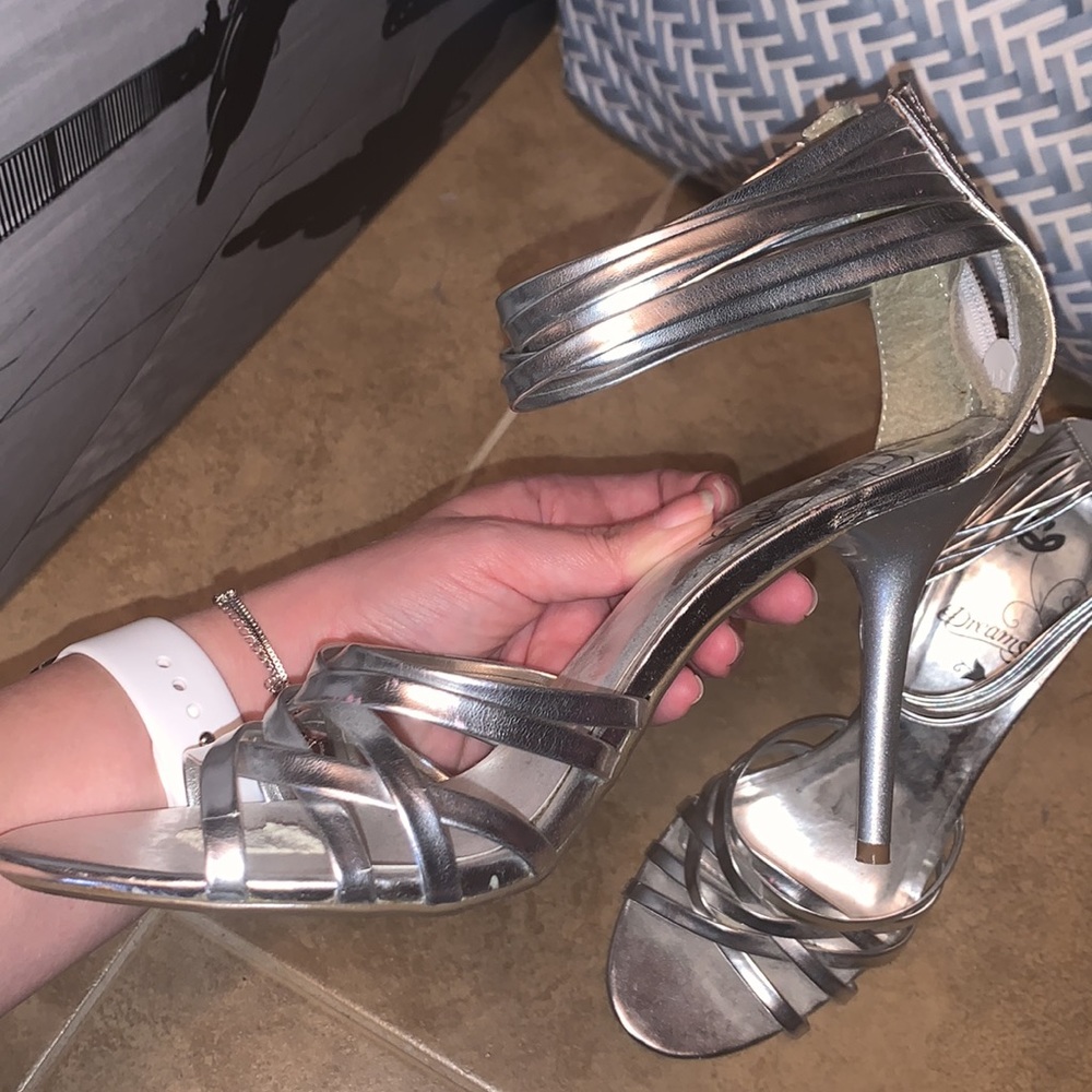 Silver heels